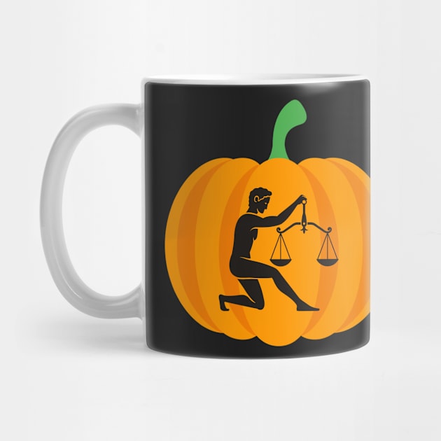 Halloween Jack O Lantern Libra Zodiac Sign by EndlessDoodles